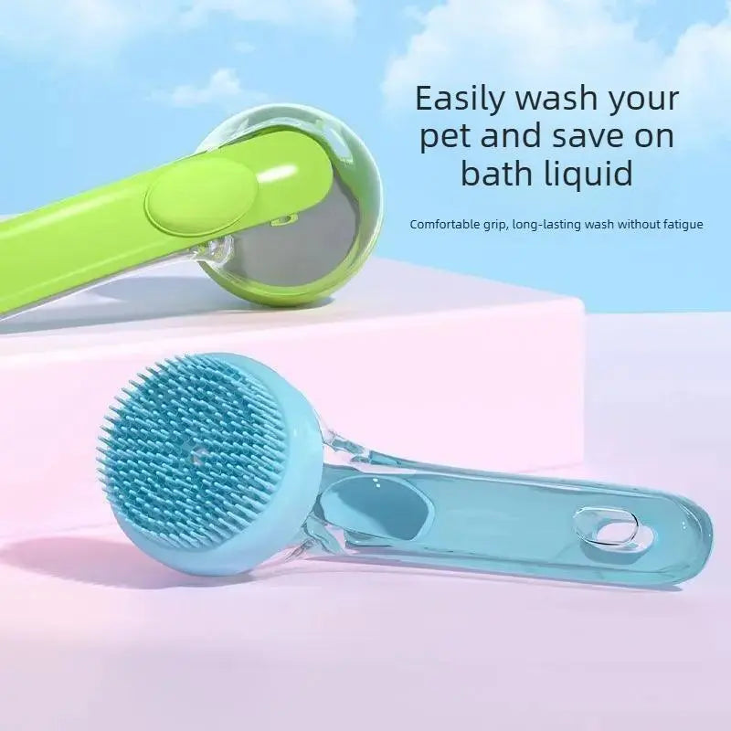 2PCS Silicone Bath Brush for Dogs & Cats – Bathing, Massage, and Scrubbing Tool for Dogs