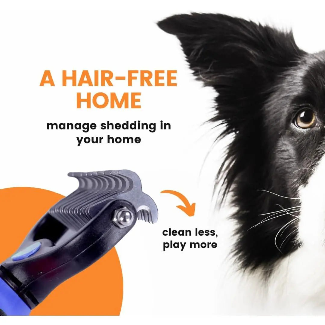 Stainless Steel Double-Sided Pet Detangling Comb - Professional Grooming Shedding Brush for Dogs and Cats, Optimal Blade Spacing for Effective Matting and Fur Removal, Summervibes
