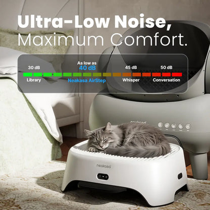 Neakasa Airstep Pet Air Purifier Step,3-Mode Odor, Dust & Pet Hair Control, Air Filter Compatible with M1 plus / M1 Lite and Most Automatic & Traditional Litter Boxes