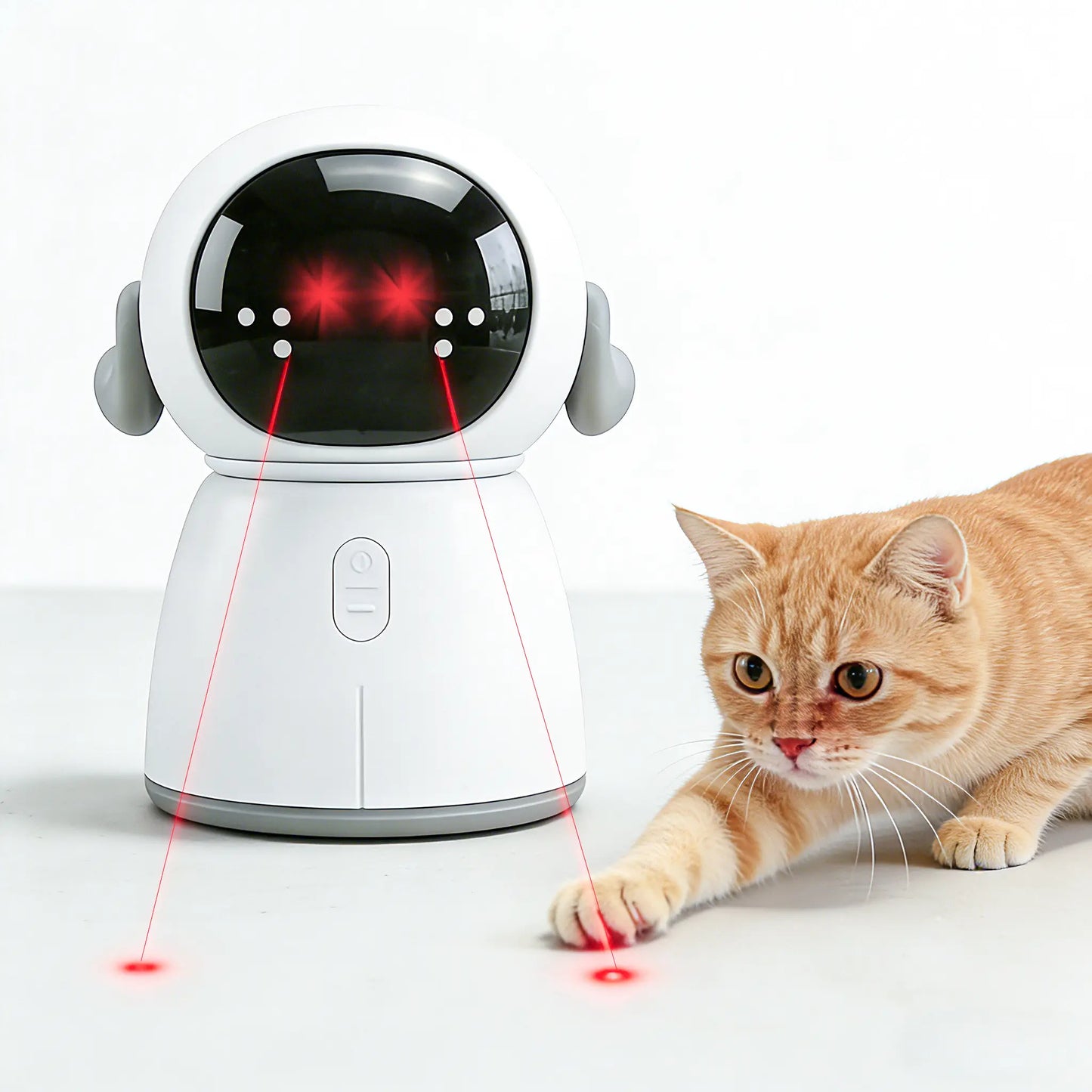 Interactive Motion-Activated Cat Laser Toy 2026 for Indoor Cats and Kittens - Rechargeable, Automatic Play with Dual Patterns and Adjustable Angle for Enhanced Exercise and Engagement for Multiple Pets
